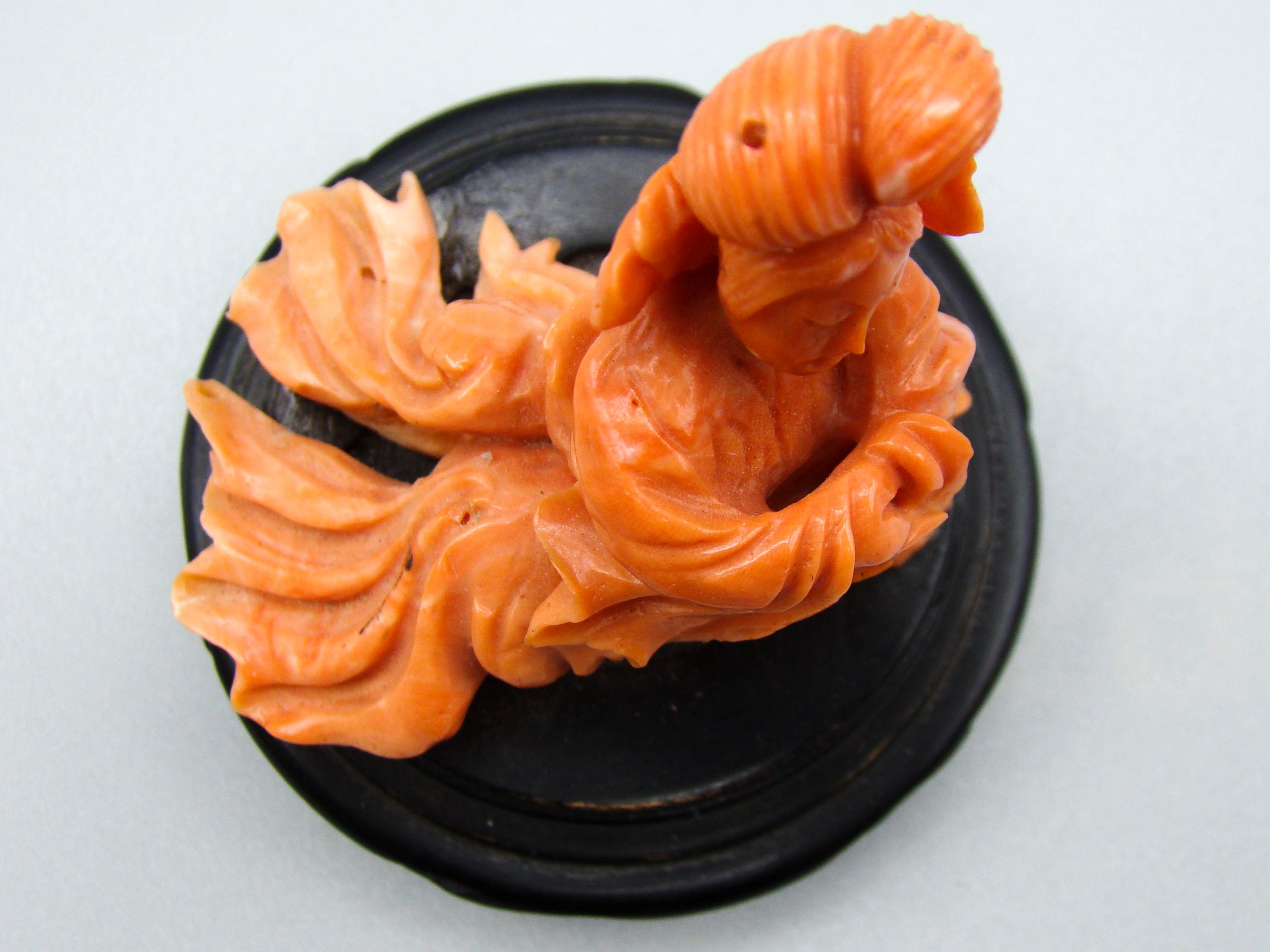 antique coral, natural coral, undyed coral, dark orange coral, Italian coral, pacific coral, Sardinian Coral, sea coral, Mediterranean coral, Mediterranean Figurine, Mediterranean orange, Mediterranean sculpture, coral sculpture, coral figurine, Asien coral, Asien figurine, handcarved coral