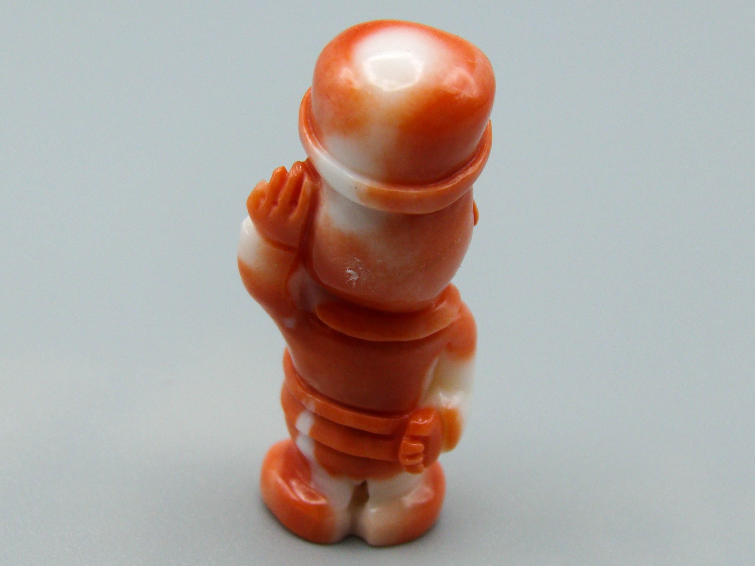 antique coral, natural coral, undyed coral, dark momo orange coral, Italian coral, pacific coral, Sardinian Coral, sea coral, Mediterranean coral, Mediterranean Figurine, Mediterranean orange, Mediterranean sculpture, coral sculpture, coral figurine, European coral, European figurine, handcarved coral, momo coral