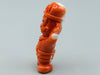 antique coral, natural coral, undyed coral, dark momo orange coral, Italian coral, pacific coral, Sardinian Coral, sea coral, Mediterranean coral, Mediterranean Figurine, Mediterranean orange, Mediterranean sculpture, coral sculpture, coral figurine, European coral, European figurine, handcarved coral, momo coral