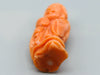 antique coral, natural coral, undyed coral, dark salmon coral, Italian coral, pacific coral, Sardinian Coral, sea coral, Mediterranean coral, Mediterranean Figurine, Mediterranean orange, Mediterranean sculpture, coral sculpture, coral figurine, Asien coral, Asien figurine, handcarved coral salmon figurine
