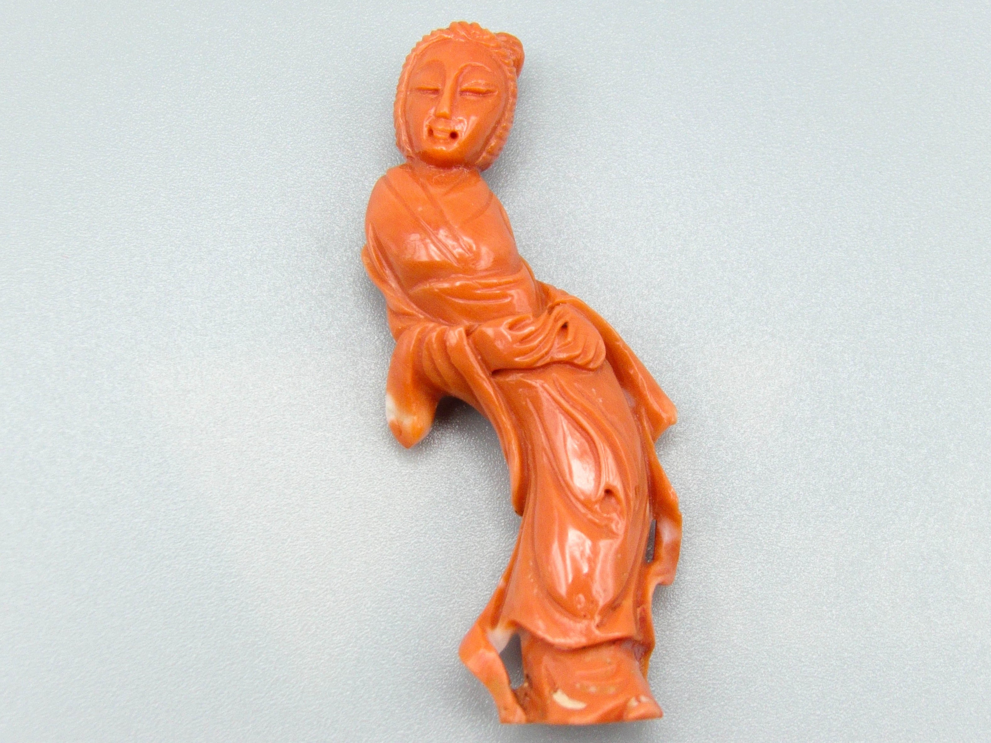 antique coral, natural coral, undyed coral, dark momo orange coral, Italian coral, pacific coral, Sardinian Coral, sea coral, Mediterranean coral, Mediterranean Figurine, Mediterranean orange, Mediterranean sculpture, coral sculpture, coral figurine, Asien coral, Asien figurine, handcarved coral, momo coral