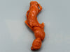 antique coral, natural coral, undyed coral, dark momo orange coral, Italian coral, pacific coral, Sardinian Coral, sea coral, Mediterranean coral, Mediterranean Figurine, Mediterranean orange, Mediterranean sculpture, coral sculpture, coral figurine, Asien coral, Asien figurine, handcarved coral, momo coral