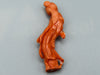 antique coral, natural coral, undyed coral, dark momo orange coral, Italian coral, pacific coral, Sardinian Coral, sea coral, Mediterranean coral, Mediterranean Figurine, Mediterranean orange, Mediterranean sculpture, coral sculpture, coral figurine, Asien coral, Asien figurine, handcarved coral, momo coral