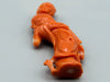 antique coral, natural coral, undyed coral, dark momo orange coral, Italian coral, pacific coral, Sardinian Coral, sea coral, Mediterranean coral, Mediterranean Figurine, Mediterranean orange, Mediterranean sculpture, coral sculpture, coral figurine, Asien coral, Asien figurine, handcarved coral, momo coral