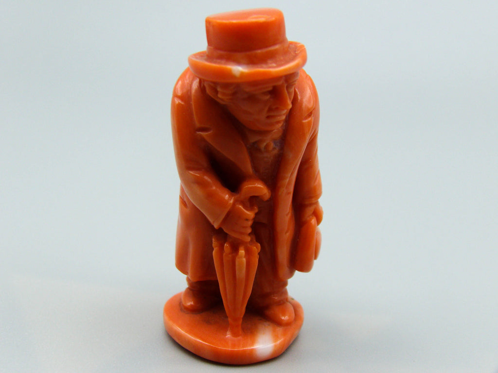 antique coral, natural coral, undyed coral, dark momo orange coral, Italian coral, pacific coral, Sardinian Coral, sea coral, Mediterranean coral, Mediterranean Figurine, Mediterranean orange, Mediterranean sculpture, coral sculpture, coral figurine, European coral, European figurine, handcarved coral, momo coral