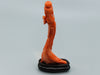 antique coral, natural coral, undyed coral, dark momo orange coral, Italian coral, pacific coral, Sardinian Coral, sea coral, Mediterranean coral, Mediterranean Figurine, Mediterranean orange, Mediterranean sculpture, coral sculpture, coral figurine, Asien coral, Asien figurine, handcarved coral, momo coral