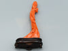 antique coral, natural coral, undyed coral, dark momo orange coral, Italian coral, pacific coral, Sardinian Coral, sea coral, Mediterranean coral, Mediterranean Figurine, Mediterranean orange, Mediterranean sculpture, coral sculpture, coral figurine, Asien coral, Asien figurine, handcarved coral, momo coral