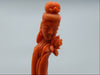 antique coral, natural coral, undyed coral, dark momo orange coral, Italian coral, pacific coral, Sardinian Coral, sea coral, Mediterranean coral, Mediterranean Figurine, Mediterranean orange, Mediterranean sculpture, coral sculpture, coral figurine, Asien coral, Asien figurine, handcarved coral, momo coral