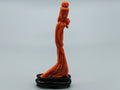 antique coral, natural coral, undyed coral, dark momo orange coral, Italian coral, pacific coral, Sardinian Coral, sea coral, Mediterranean coral, Mediterranean Figurine, Mediterranean orange, Mediterranean sculpture, coral sculpture, coral figurine, Asien coral, Asien figurine, handcarved coral, momo coral