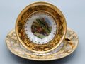 Vintage Antique Austrian EIGL Porcelain Tea Cup - Saucer and Cup Set - Kingdom of Antique Arts, Hantpainted Porcelain, Collecting Tea cups, Colllecting Coffee cups, Art Deco Porcelain