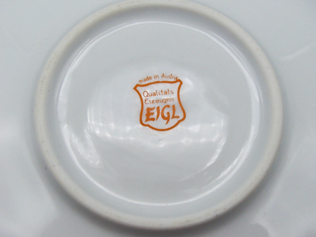 Vintage Antique Austrian EIGL Porcelain Tea Cup - Saucer and Cup Set - Kingdom of Antique Arts, Hantpainted Porcelain, Collecting Tea cups, Colllecting Coffee cups, Art Deco Porcelain