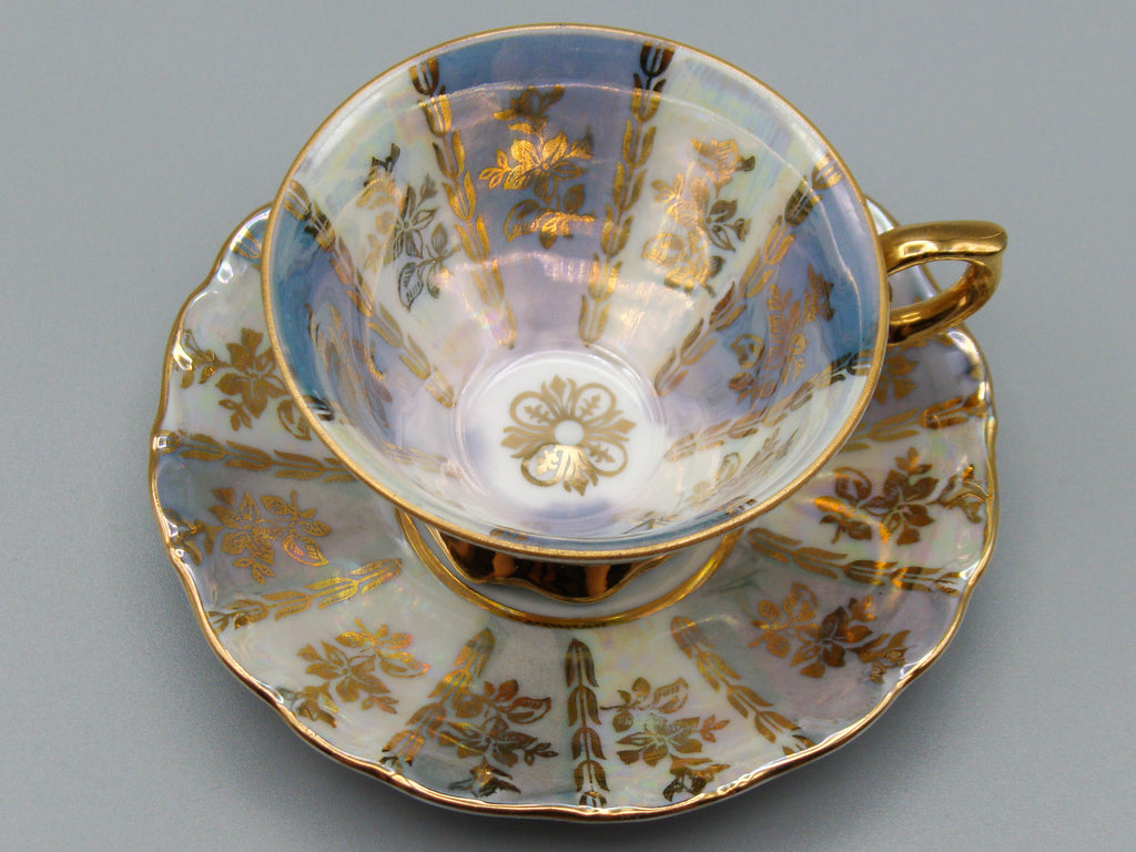 Vintage Antique Austrian EIGL Porcelain Tea Cup - Saucer and Cup Set - Kingdom of Antique Arts, Hantpainted Porcelain, Collecting Tea cups, Colllecting Coffee cups, Art Deco Porcelain