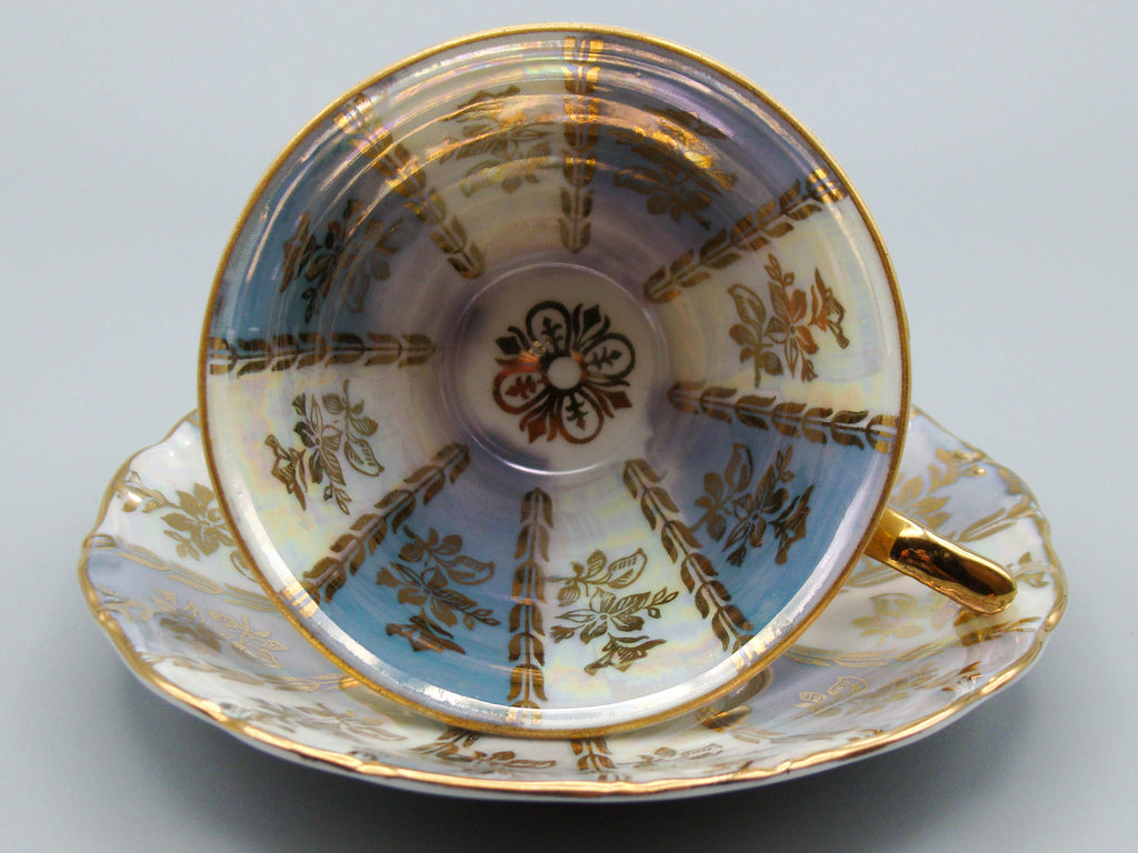 Vintage Antique Austrian EIGL Porcelain Tea Cup - Saucer and Cup Set - Kingdom of Antique Arts, Hantpainted Porcelain, Collecting Tea cups, Colllecting Coffee cups, Art Deco Porcelain