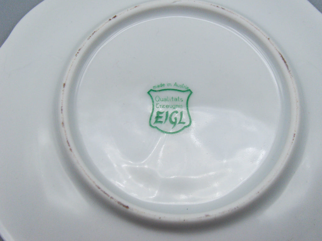 Vintage Antique Austrian EIGL Porcelain Tea Cup - Saucer and Cup Set - Kingdom of Antique Arts, Hantpainted Porcelain, Collecting Tea cups, Colllecting Coffee cups, Art Deco Porcelain