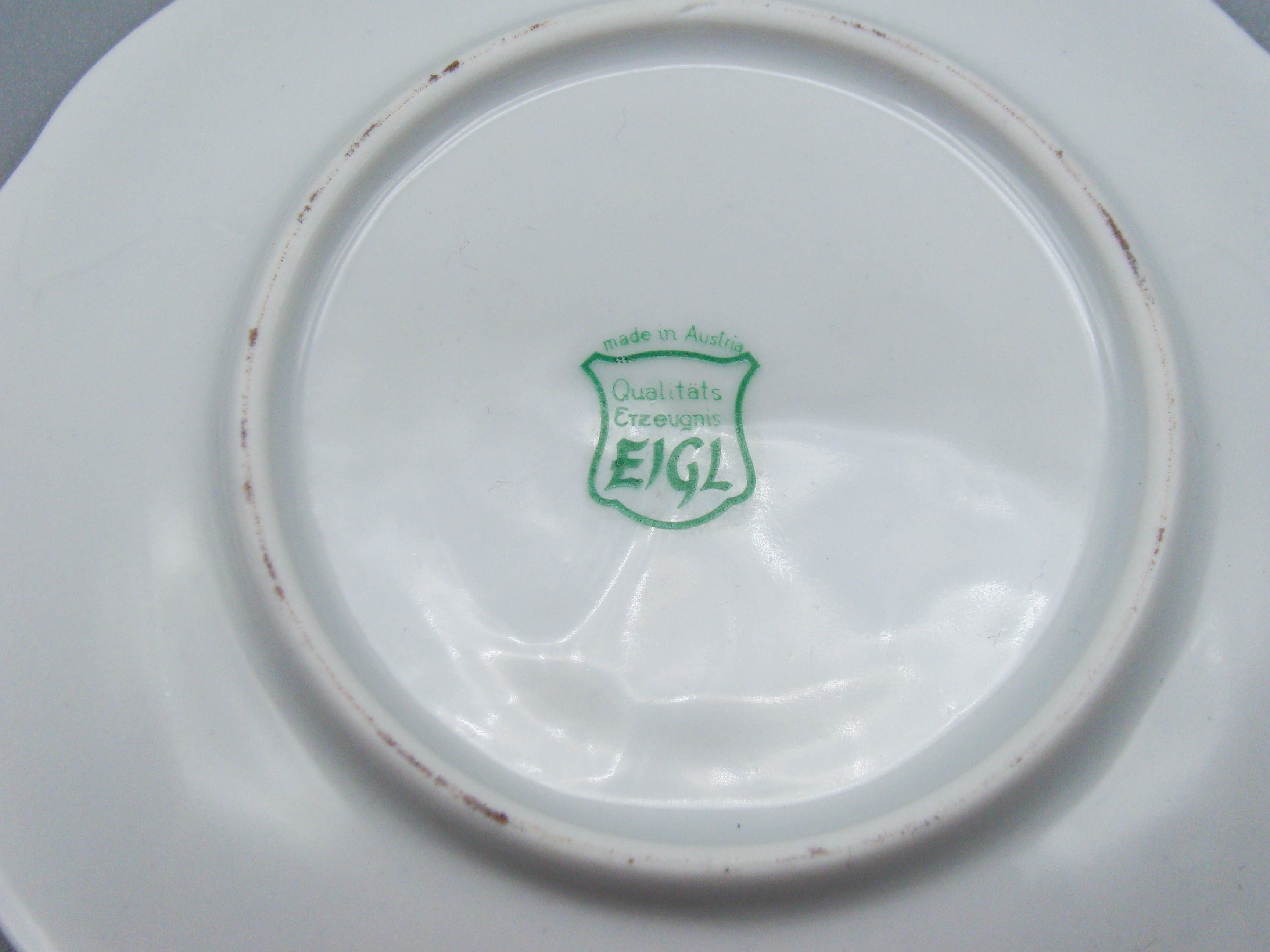 Vintage Antique Austrian EIGL Porcelain Tea Cup - Saucer and Cup Set - Kingdom of Antique Arts, Hantpainted Porcelain, Collecting Tea cups, Colllecting Coffee cups, Art Deco Porcelain