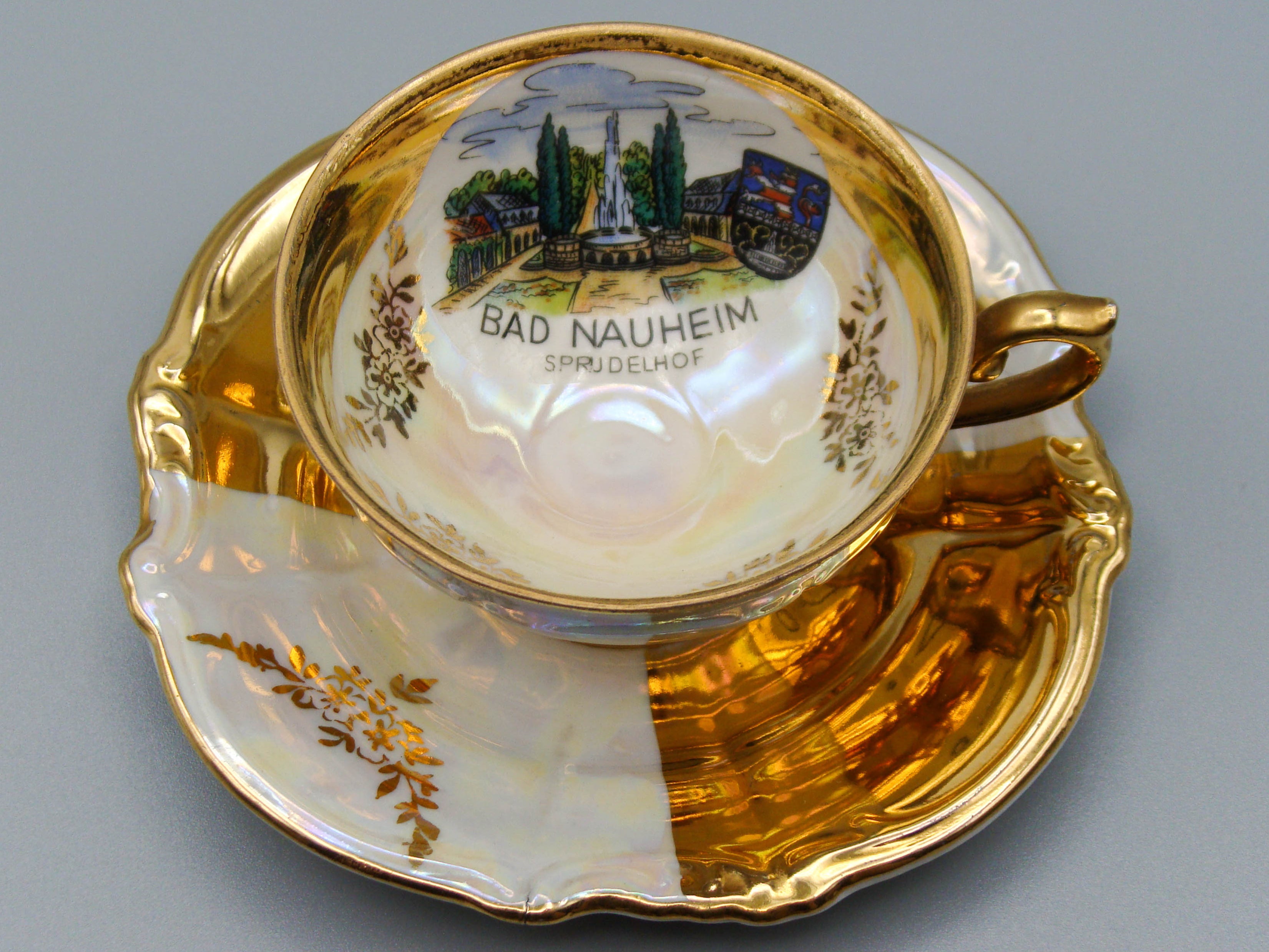 Vintage Antique Germany Bavaria Porcelain Coffee Cup - Saucer and Cup - Kingdom of Antique Arts