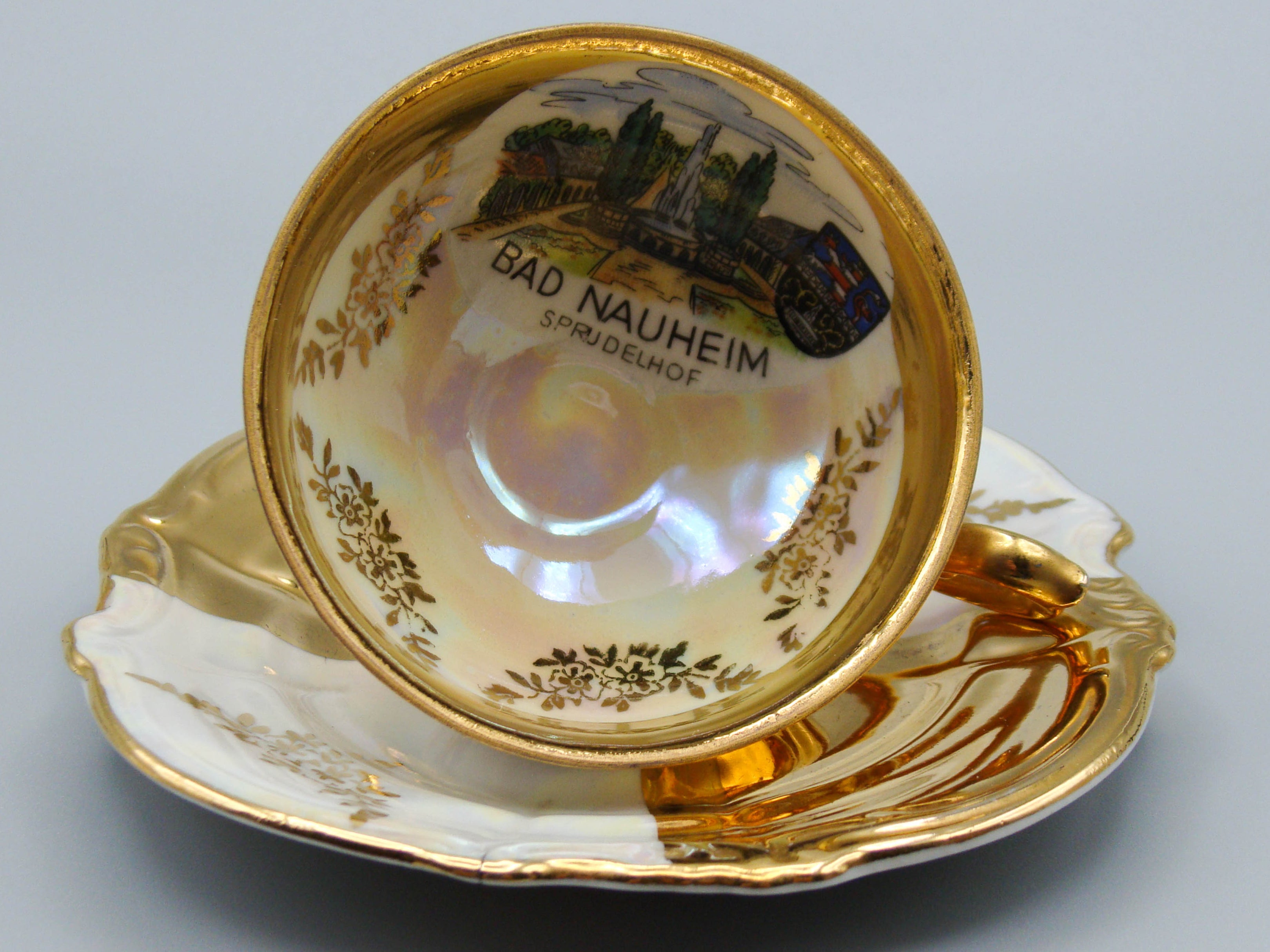 Vintage Antique Germany Bavaria Porcelain Tea Cup - Saucer and Cup Set - Kingdom of Antique Arts, Bavaria Porcelain, German Porcelain, Hantpainted Porcelain, Collecting Tea cups, Colllecting Coffee cups, Art Deco Porcelain