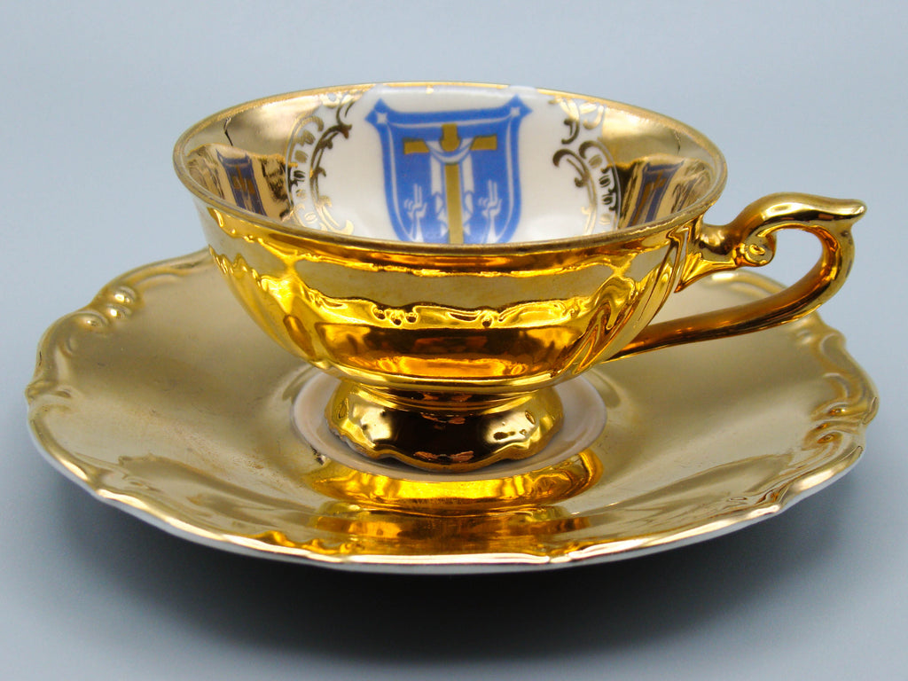Vintage Antique Germany Bavaria Porcelain Tea Cup - Saucer and Cup Set - Kingdom of Antique Arts, Bavaria Porcelain, German Porcelain, Hantpainted Porcelain, Collecting Tea cups, Colllecting Coffee cups, Art Deco Porcelain
