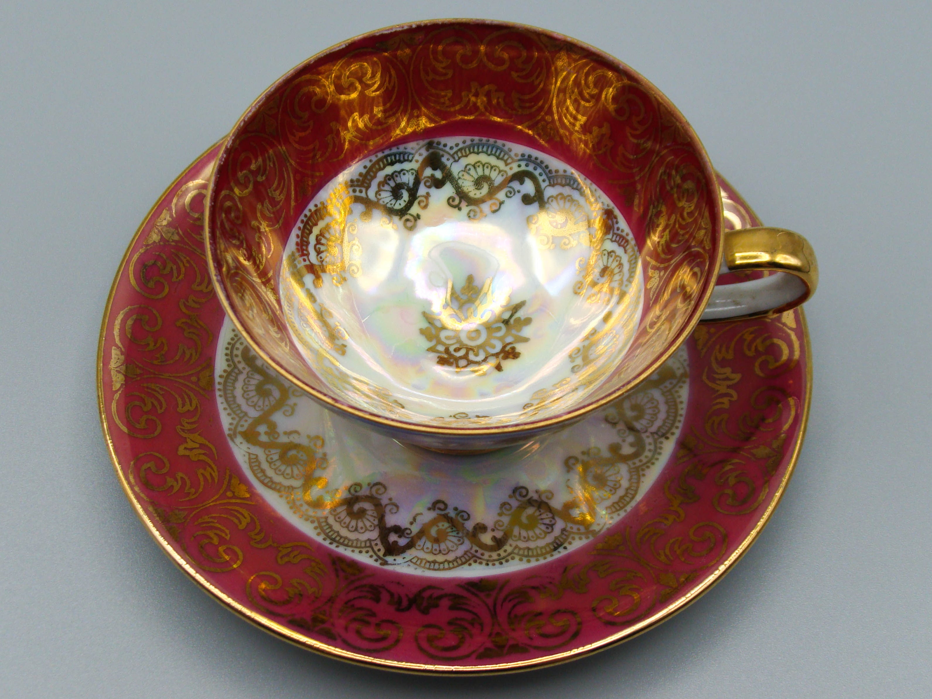 Vintage Antique Germany Bavaria Porcelain Tea Cup - Saucer and Cup Set - Kingdom of Antique Arts, Bavaria Porcelain, German Porcelain, Hantpainted Porcelain, Collecting Tea cups, Colllecting Coffee cups, Art Deco Porcelain