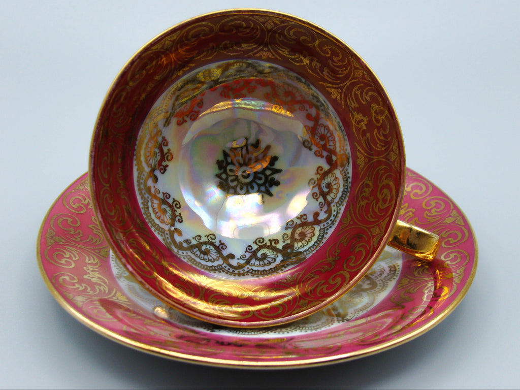 Vintage Antique Germany Bavaria Porcelain Tea Cup - Saucer and Cup Set - Kingdom of Antique Arts, Bavaria Porcelain, German Porcelain, Hantpainted Porcelain, Collecting Tea cups, Colllecting Coffee cups, Art Deco Porcelain