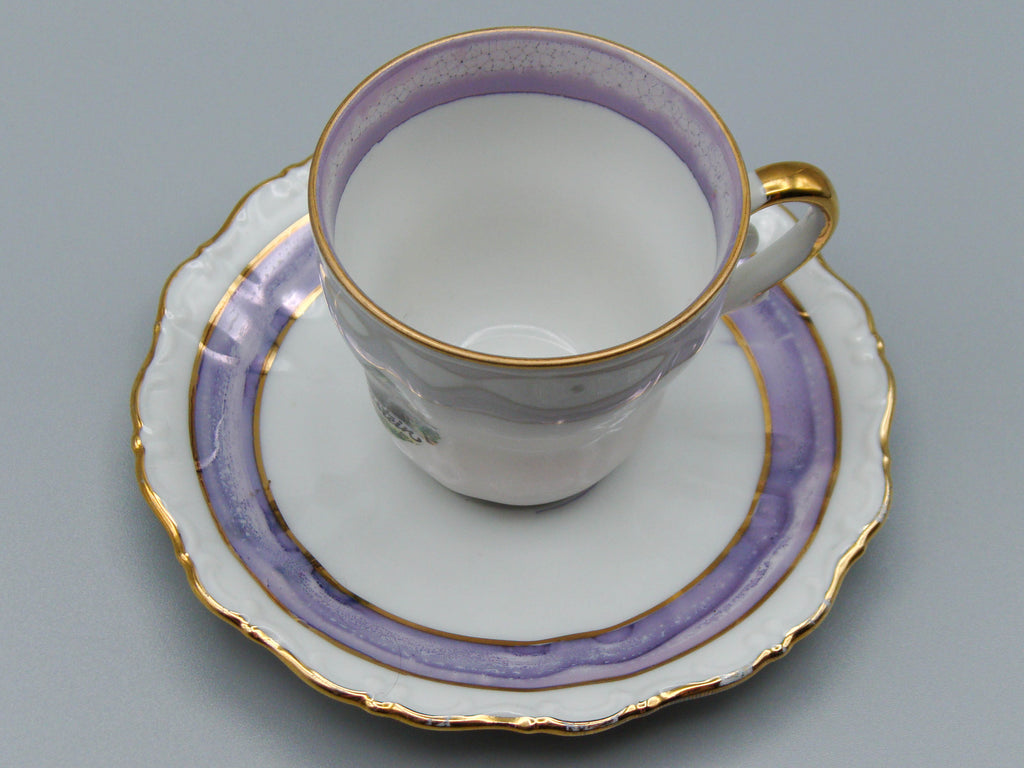 Vintage Antique Germany Bavaria Porcelain Tea Cup - Saucer and Cup Set - Kingdom of Antique Arts, Bavaria Porcelain, German Porcelain, Hantpainted Porcelain, Collecting Tea cups, Colllecting Coffee cups, Art Deco Porcelain