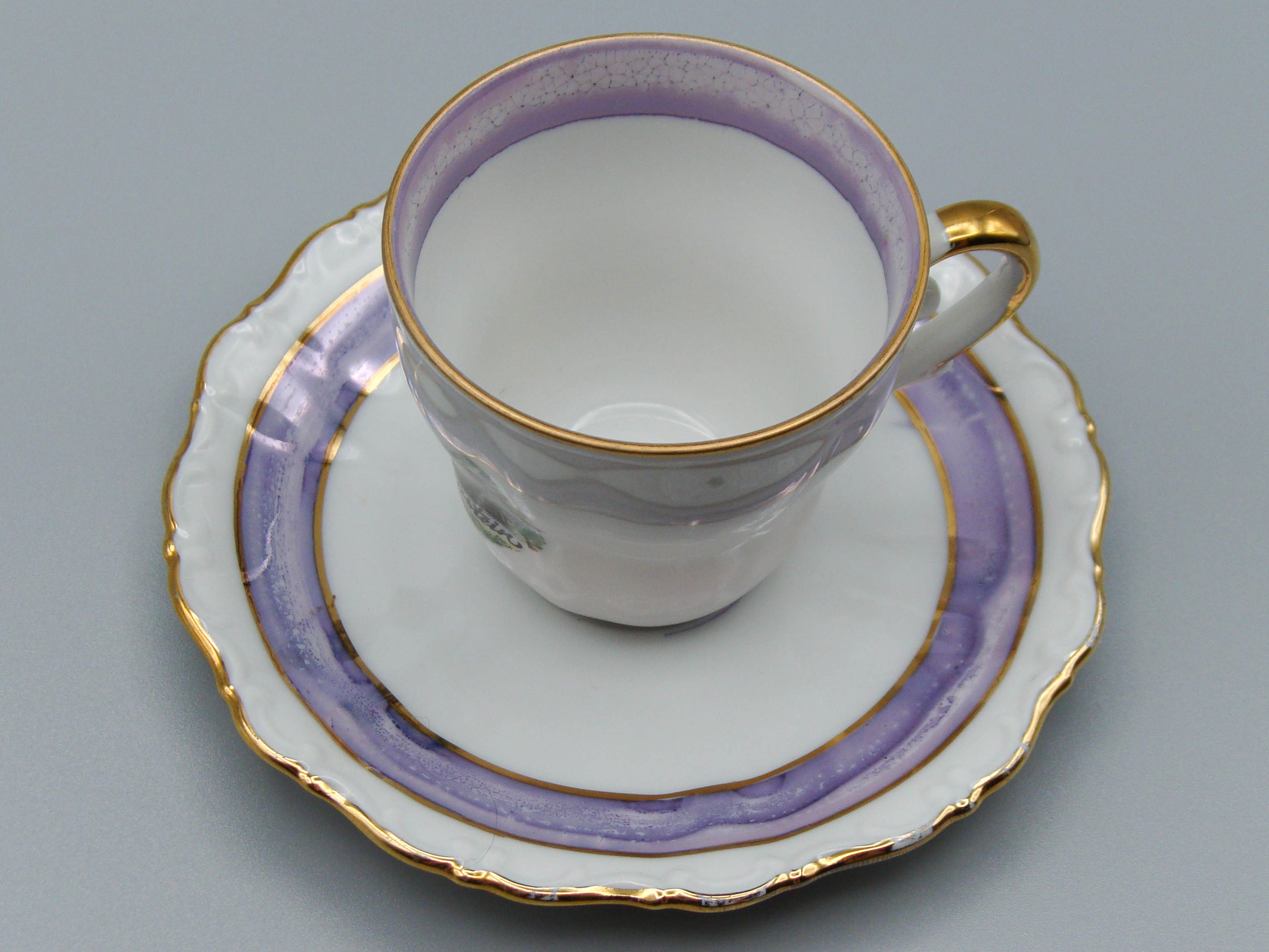 Vintage Antique Germany Bavaria Porcelain Tea Cup - Saucer and Cup Set - Kingdom of Antique Arts, Bavaria Porcelain, German Porcelain, Hantpainted Porcelain, Collecting Tea cups, Colllecting Coffee cups, Art Deco Porcelain