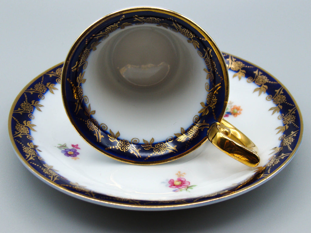 Vintage Antique Germany Bavaria Porcelain Tea Cup - Saucer and Cup Set - Kingdom of Antique Arts, Bavaria Porcelain, German Porcelain, Hantpainted Porcelain, Collecting Tea cups, Colllecting Coffee cups, Art Deco Porcelain