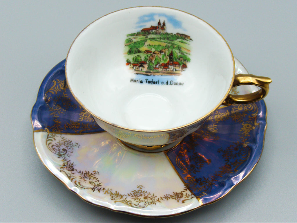 Vintage Antique Germany Bavaria Porcelain Tea Cup - Saucer and Cup Set - Kingdom of Antique Arts, Bavaria Porcelain, German Porcelain, Hantpainted Porcelain, Collecting Tea cups, Colllecting Coffee cups, Art Deco Porcelain