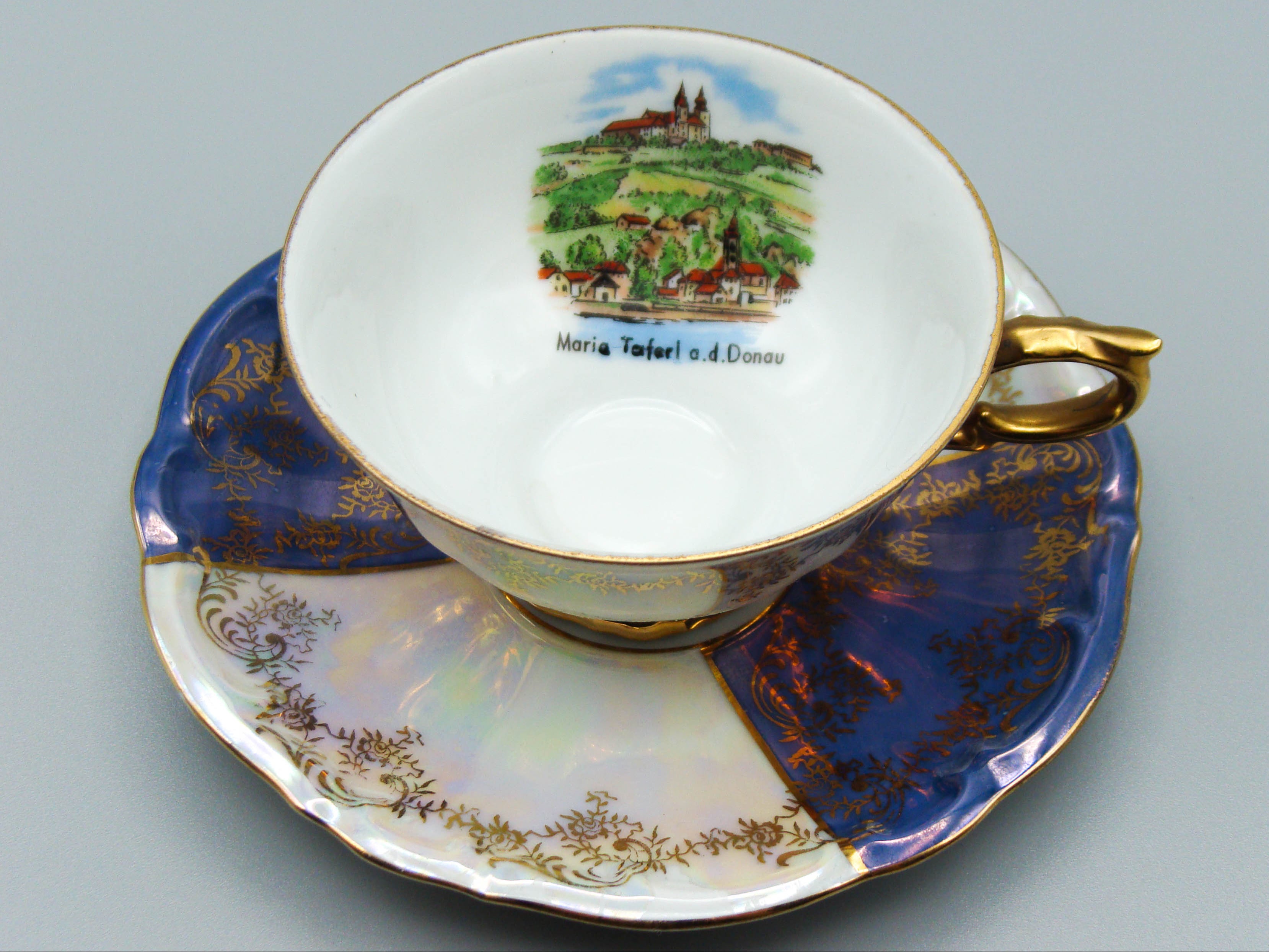 Vintage Antique Germany Bavaria Porcelain Tea Cup - Saucer and Cup Set - Kingdom of Antique Arts, Bavaria Porcelain, German Porcelain, Hantpainted Porcelain, Collecting Tea cups, Colllecting Coffee cups, Art Deco Porcelain