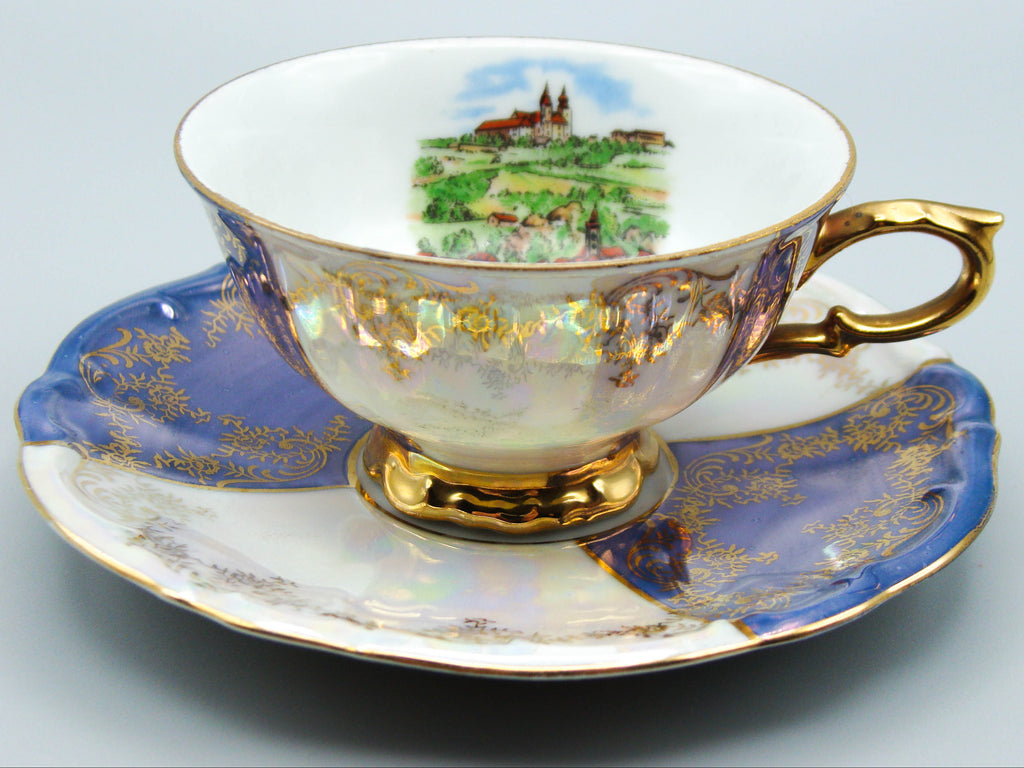 Vintage Antique Germany Bavaria Porcelain Tea Cup - Saucer and Cup Set - Kingdom of Antique Arts, Bavaria Porcelain, German Porcelain, Hantpainted Porcelain, Collecting Tea cups, Colllecting Coffee cups, Art Deco Porcelain
