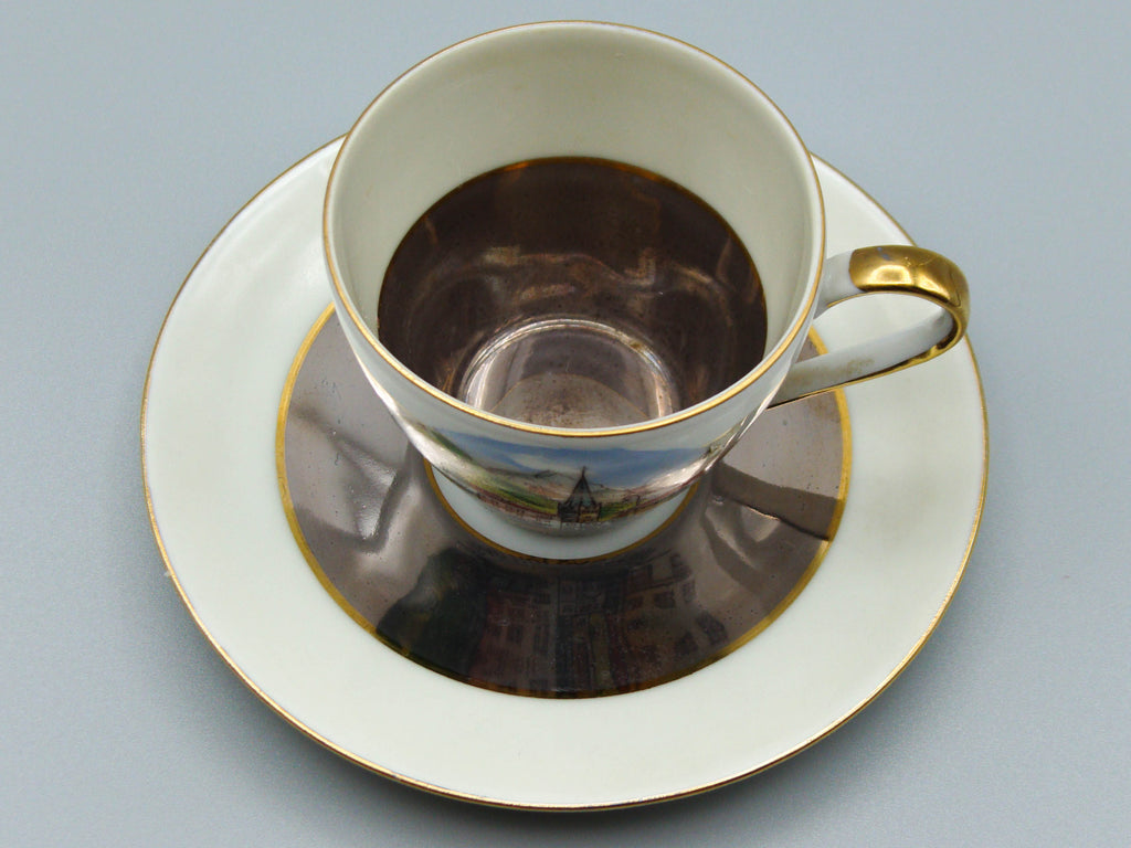 Vintage Antique Germany Bavaria Porcelain Tea Cup - Saucer and Cup Set - Kingdom of Antique Arts, Bavaria Porcelain, German Porcelain, Hantpainted Porcelain, Collecting Tea cups, Colllecting Coffee cups, Art Deco Porcelain