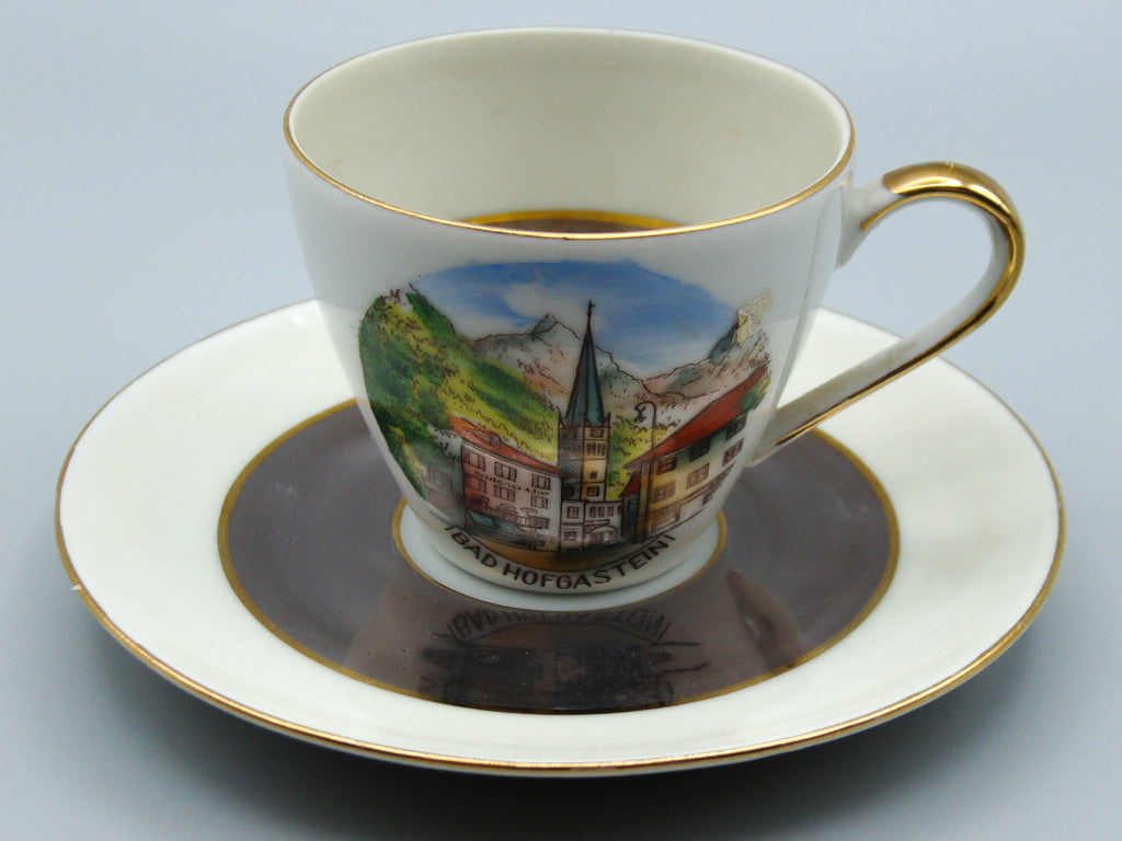 Vintage Antique Germany Bavaria Porcelain Tea Cup - Saucer and Cup Set - Kingdom of Antique Arts, Bavaria Porcelain, German Porcelain, Hantpainted Porcelain, Collecting Tea cups, Colllecting Coffee cups, Art Deco Porcelain