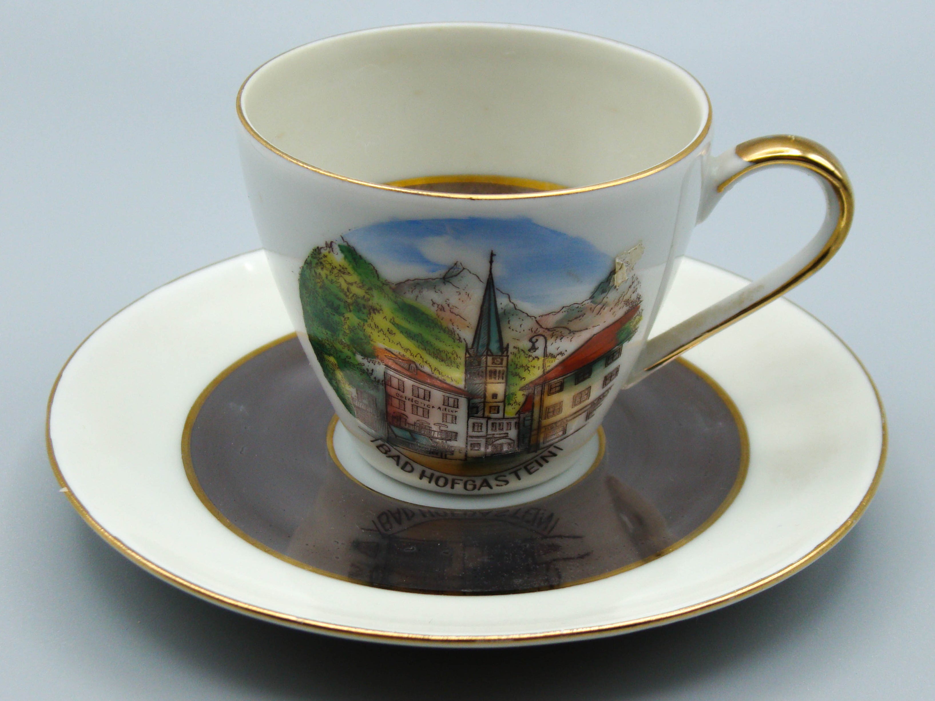 Vintage Antique Germany Bavaria Porcelain Tea Cup - Saucer and Cup Set - Kingdom of Antique Arts, Bavaria Porcelain, German Porcelain, Hantpainted Porcelain, Collecting Tea cups, Colllecting Coffee cups, Art Deco Porcelain