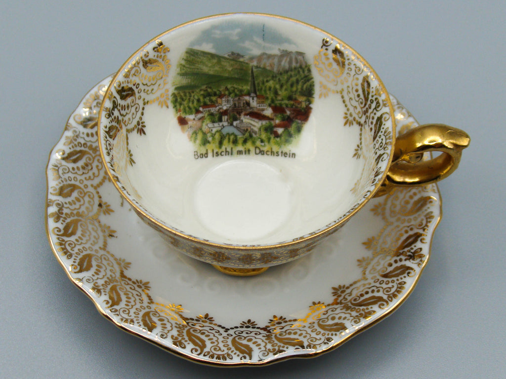 Vintage Antique Germany Bavaria Porcelain Tea Cup - Saucer and Cup Set - Kingdom of Antique Arts, Bavaria Porcelain, German Porcelain, Hantpainted Porcelain, Collecting Tea cups, Colllecting Coffee cups, Art Deco Porcelain