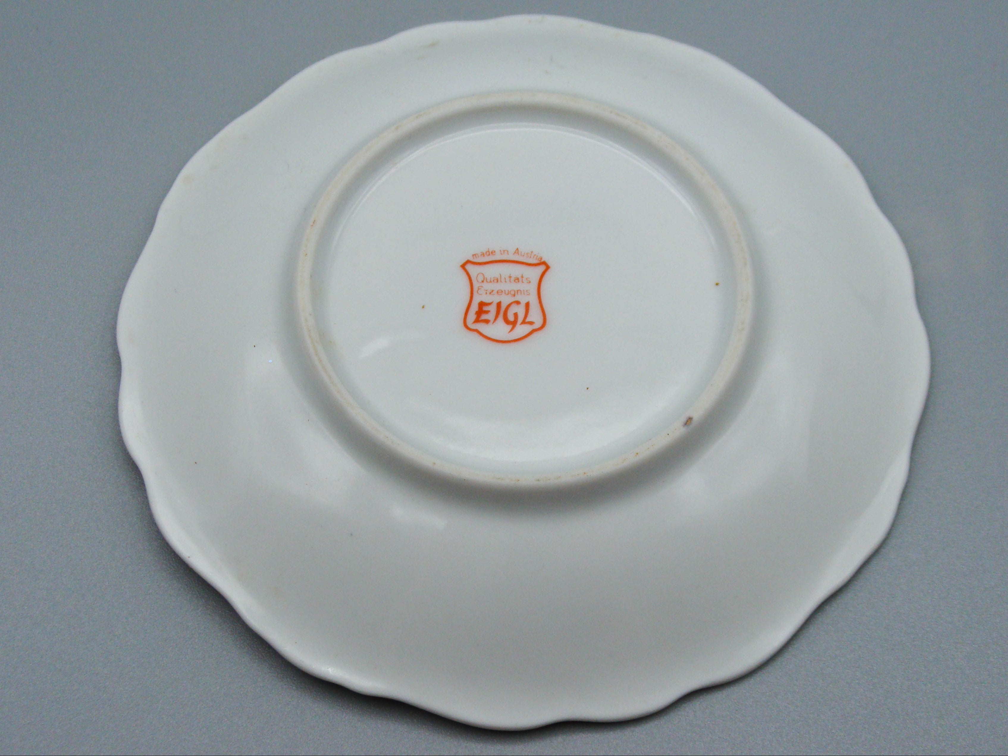 Vintage Antique Austrian EIGL Porcelain Tea Cup - Saucer and Cup Set - Kingdom of Antique Arts, Hantpainted Porcelain, Collecting Tea cups, Colllecting Coffee cups, Art Deco Porcelain