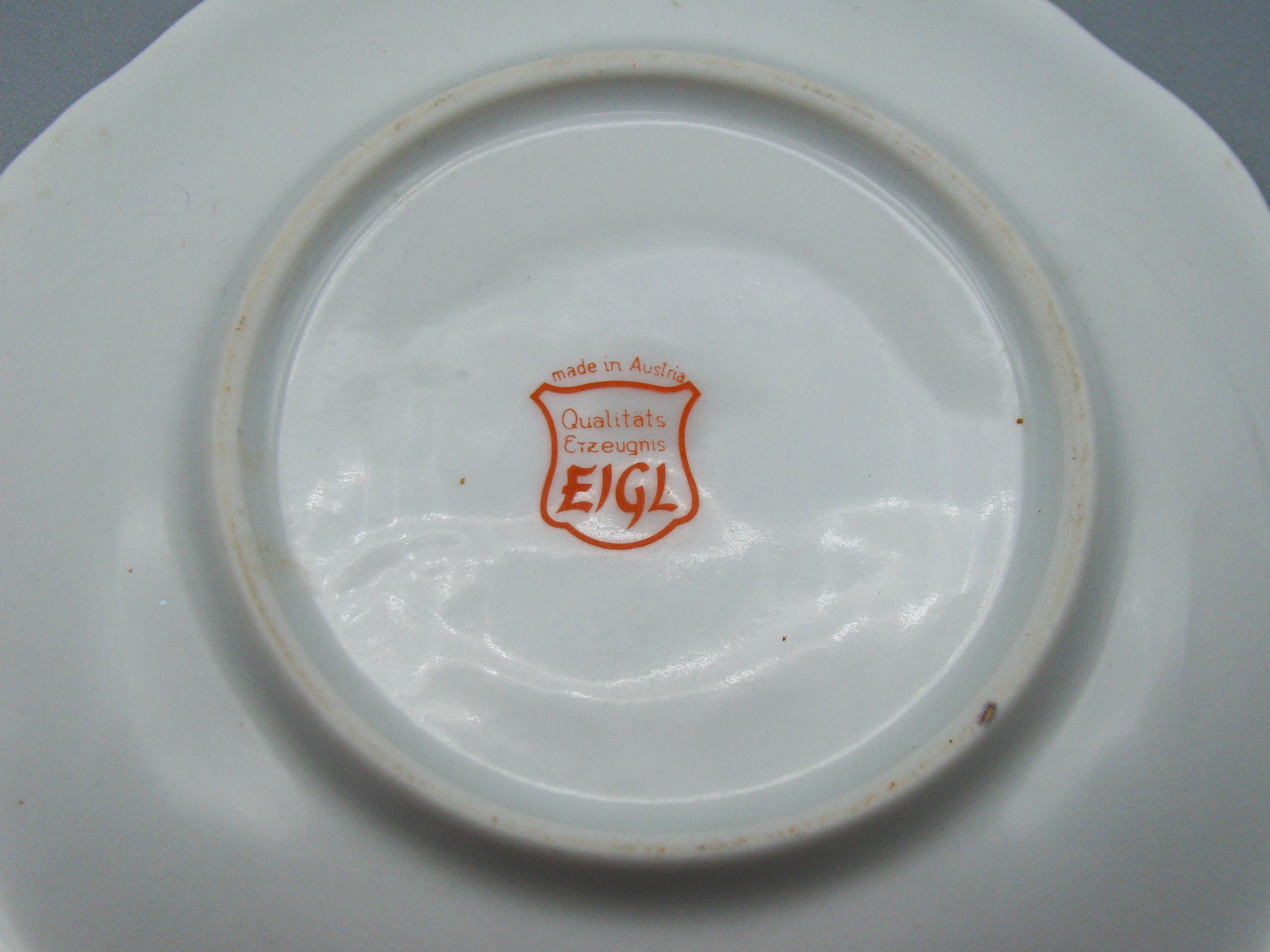 Vintage Antique Austrian EIGL Porcelain Tea Cup - Saucer and Cup Set - Kingdom of Antique Arts, Hantpainted Porcelain, Collecting Tea cups, Colllecting Coffee cups, Art Deco Porcelain