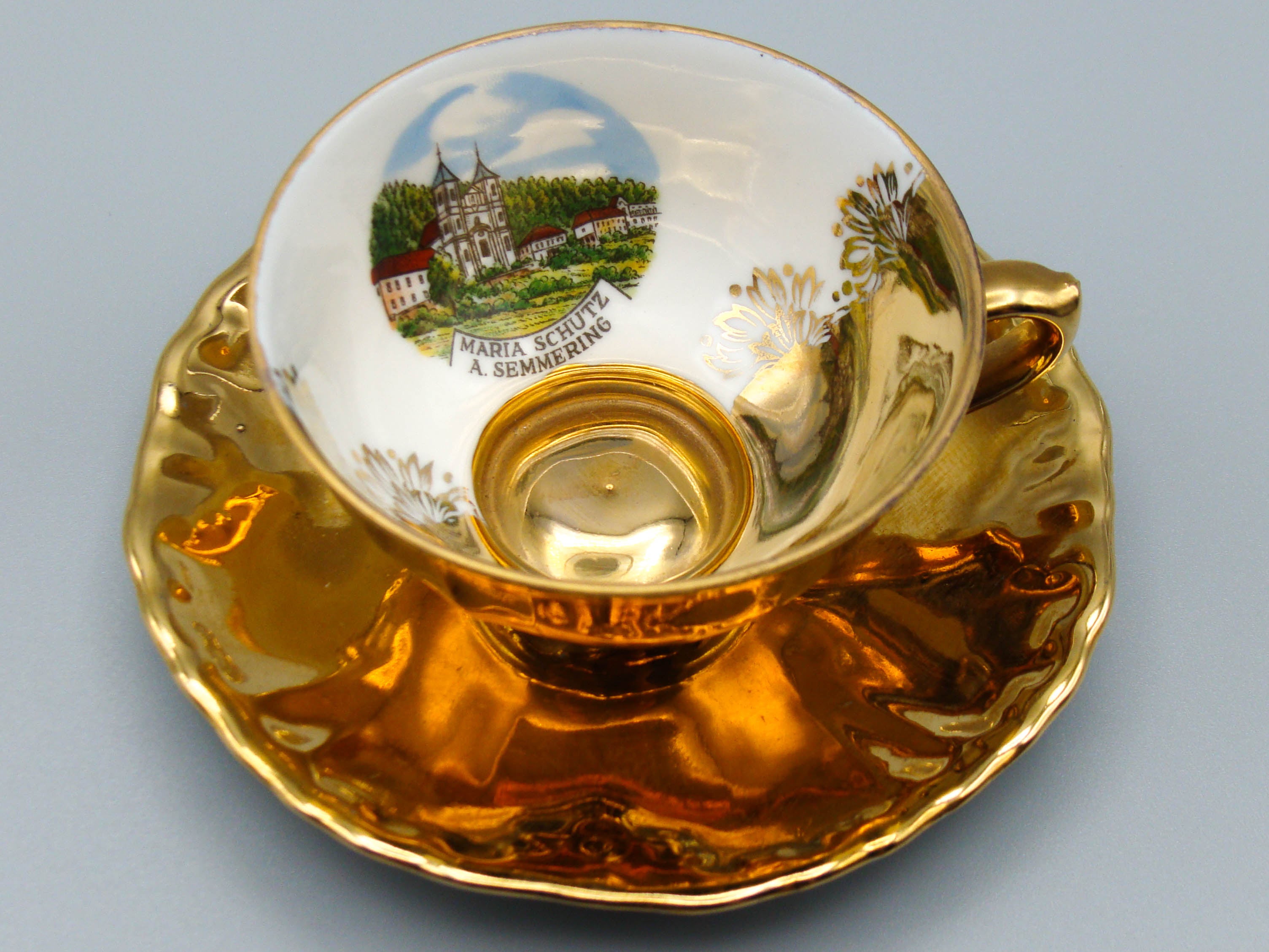 Vintage Antique Germany Bavaria Porcelain Tea Cup - Saucer and Cup Set - Kingdom of Antique Arts, Bavaria Porcelain, German Porcelain, Hantpainted Porcelain, Collecting Tea cups, Colllecting Coffee cups, Art Deco Porcelain