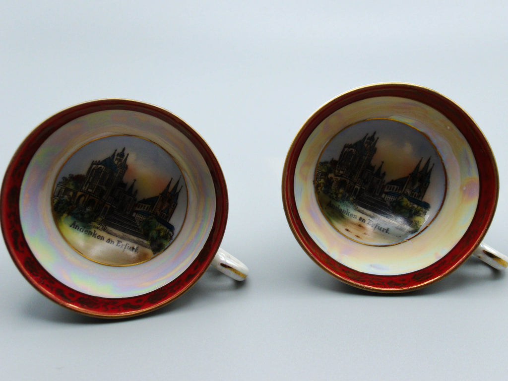 Vintage Antique Germany Bavaria Porcelain Tea Cup - Saucer and Cup Set - Kingdom of Antique Arts, Bavaria Porcelain, German Porcelain, Hantpainted Porcelain, Collecting Tea cups, Colllecting Coffee cups, Art Deco Porcelain