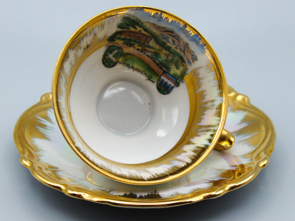 Vintage Antique Germany Bavaria Porcelain Tea Cup - Saucer and Cup Set - Kingdom of Antique Arts, Bavaria Porcelain, German Porcelain, Hantpainted Porcelain, Collecting Tea cups, Colllecting Coffee cups, Art Deco Porcelain