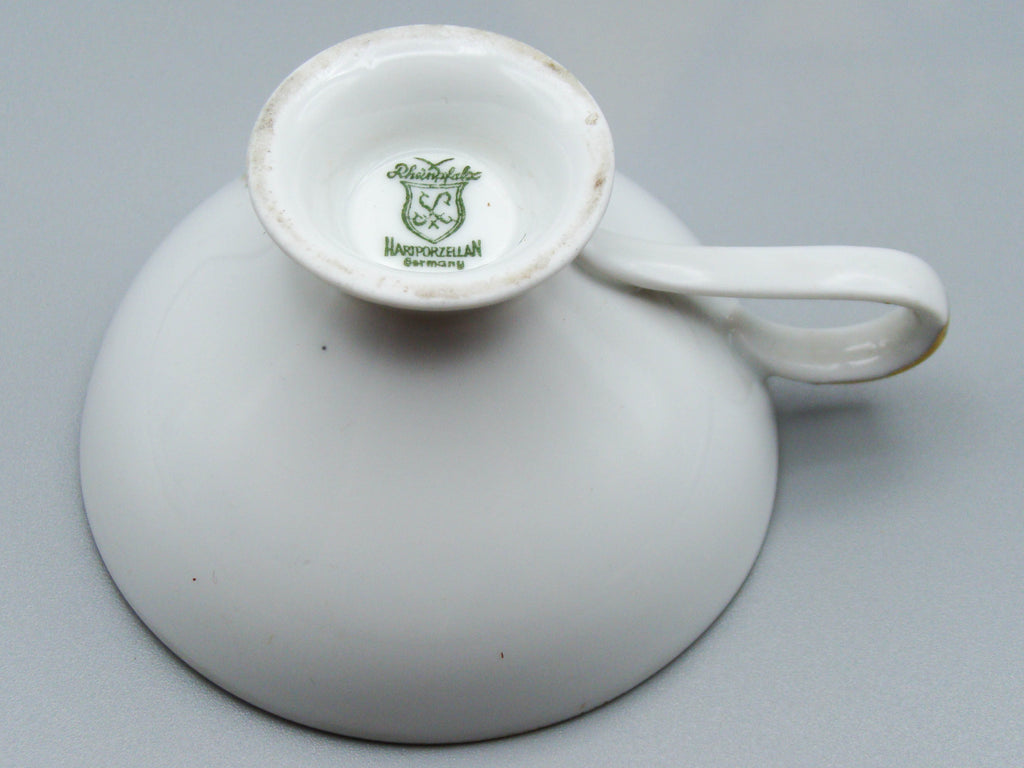 Vintage Antique Austrian Reinpflaz Porcelain Tea Cup - Saucer and Cup Set - Kingdom of Antique Arts, Hantpainted Porcelain, Collecting Tea cups, Colllecting Coffee cups, Art Deco Porcelain