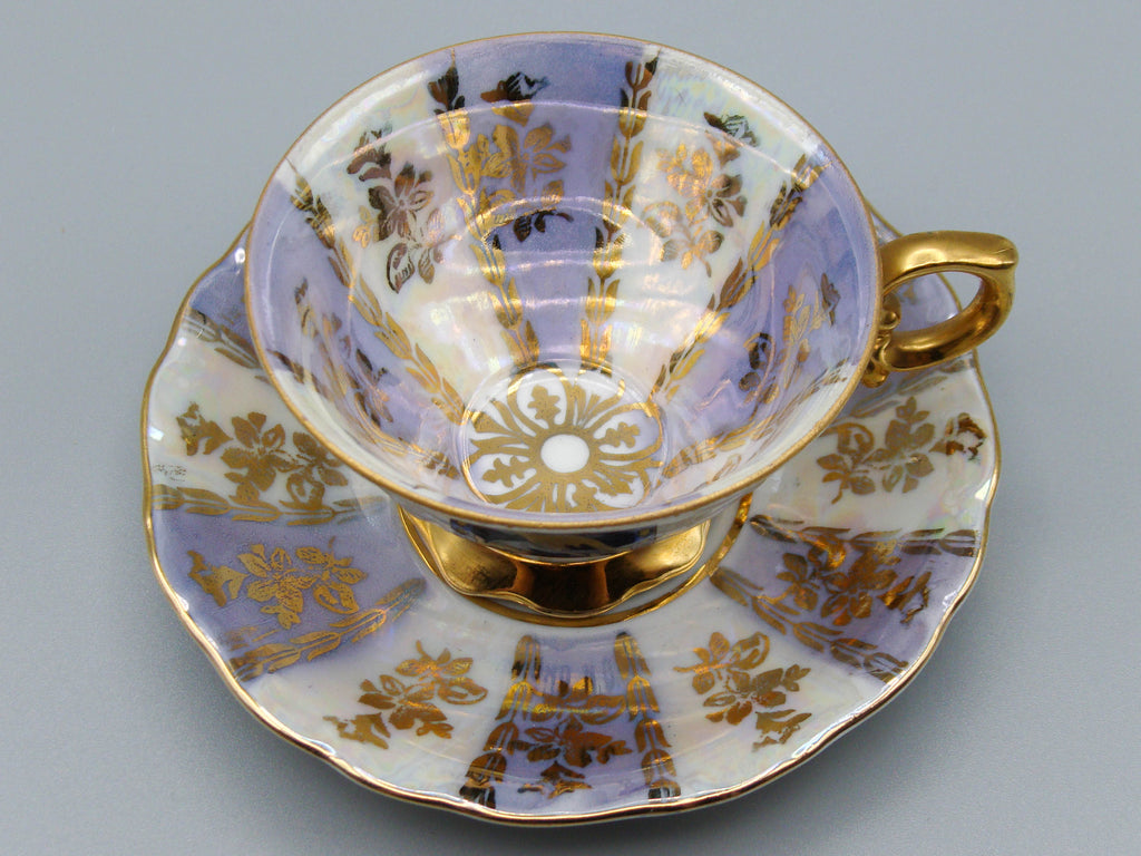  Vintage Antique Austrian EIGL Porcelain Tea Cup - Saucer and Cup Set - Kingdom of Antique Arts, Hantpainted Porcelain, Collecting Tea cups, Colllecting Coffee cups, Art Deco Porcelain