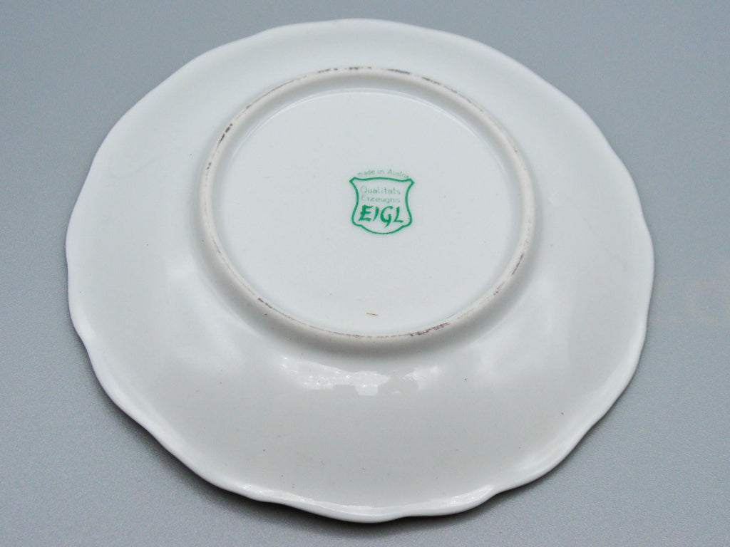 Vintage Antique Austrian EIGL Porcelain Tea Cup - Saucer and Cup Set - Kingdom of Antique Arts, Hantpainted Porcelain, Collecting Tea cups, Colllecting Coffee cups, Art Deco Porcelain