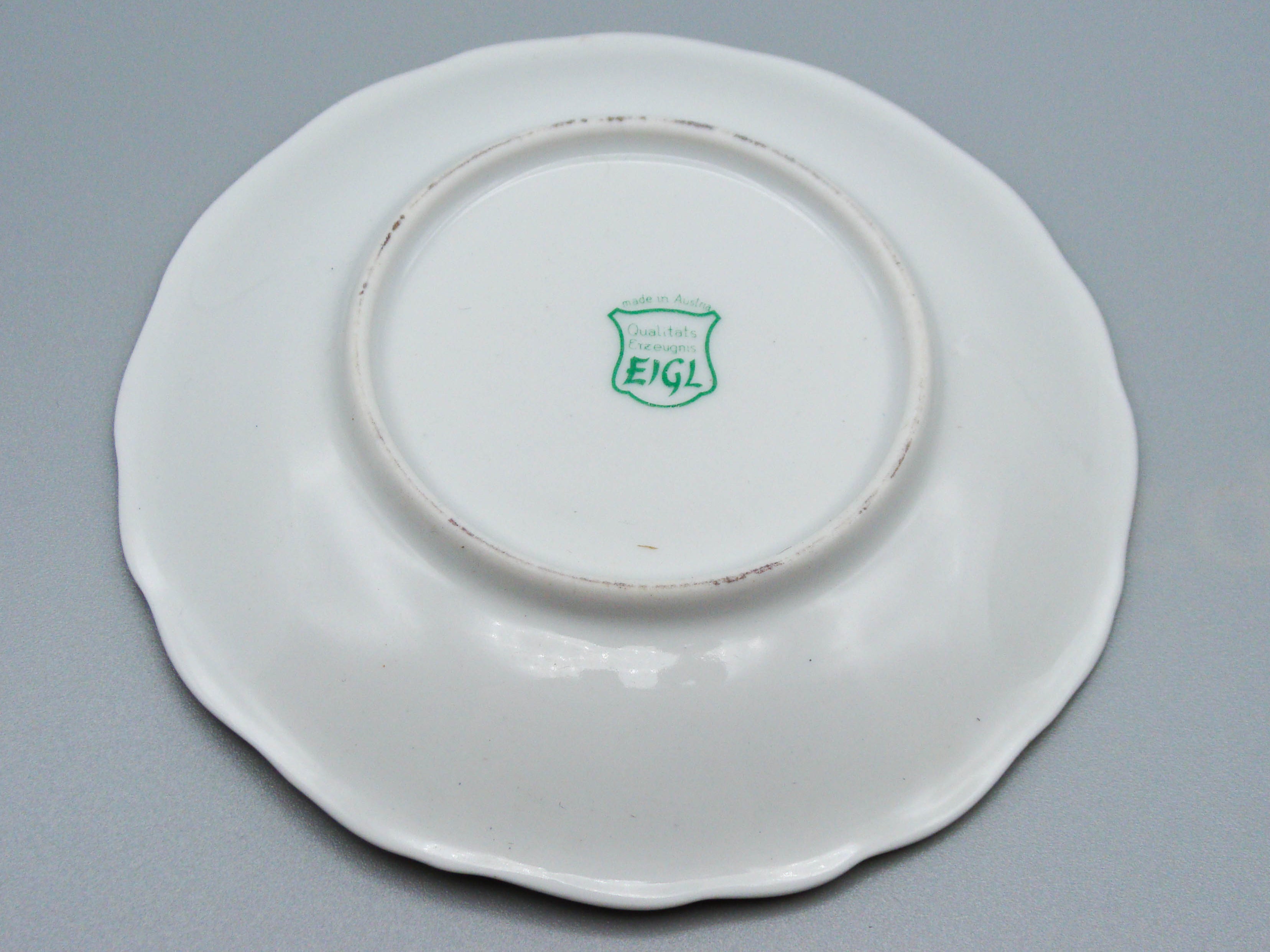 Vintage Antique Austrian EIGL Porcelain Tea Cup - Saucer and Cup Set - Kingdom of Antique Arts, Hantpainted Porcelain, Collecting Tea cups, Colllecting Coffee cups, Art Deco Porcelain