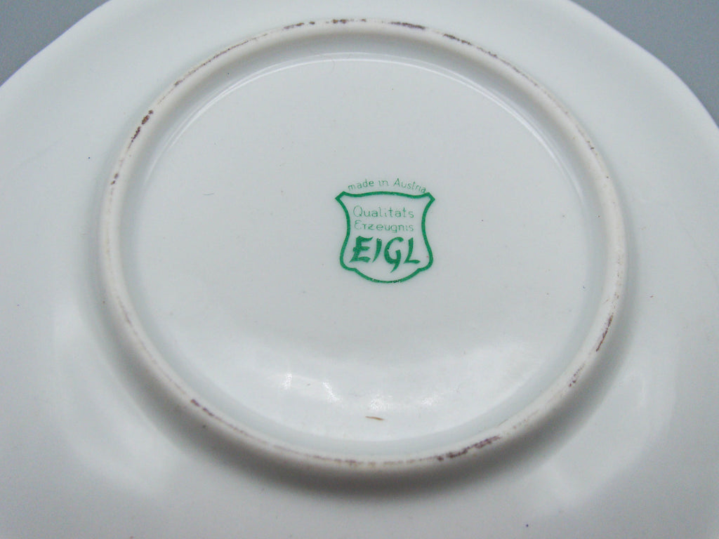 Vintage Antique Austrian EIGL Porcelain Tea Cup - Saucer and Cup Set - Kingdom of Antique Arts, Hantpainted Porcelain, Collecting Tea cups, Colllecting Coffee cups, Art Deco Porcelain
