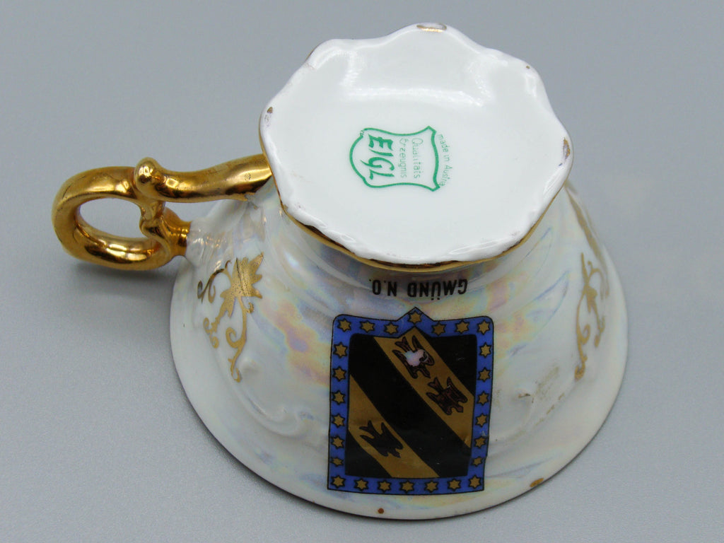Vintage Antique Austrian EIGL Porcelain Tea Cup - Saucer and Cup Set - Kingdom of Antique Arts, Hantpainted Porcelain, Collecting Tea cups, Colllecting Coffee cups, Art Deco Porcelain