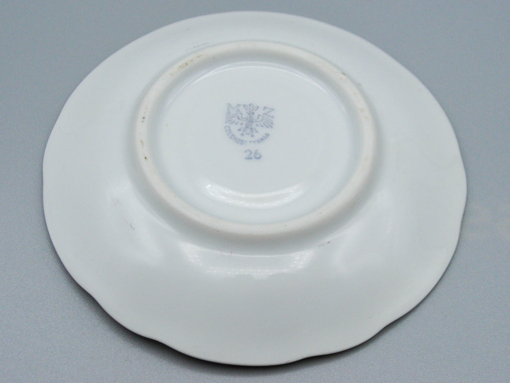 Vintage Antique Czech Republic Porcelain Tea Cup - Saucer and Cup Set - Kingdom of Antique Arts, Hantpainted Porcelain, Collecting Tea cups, Colllecting Coffee cups, Art Deco Porcelain