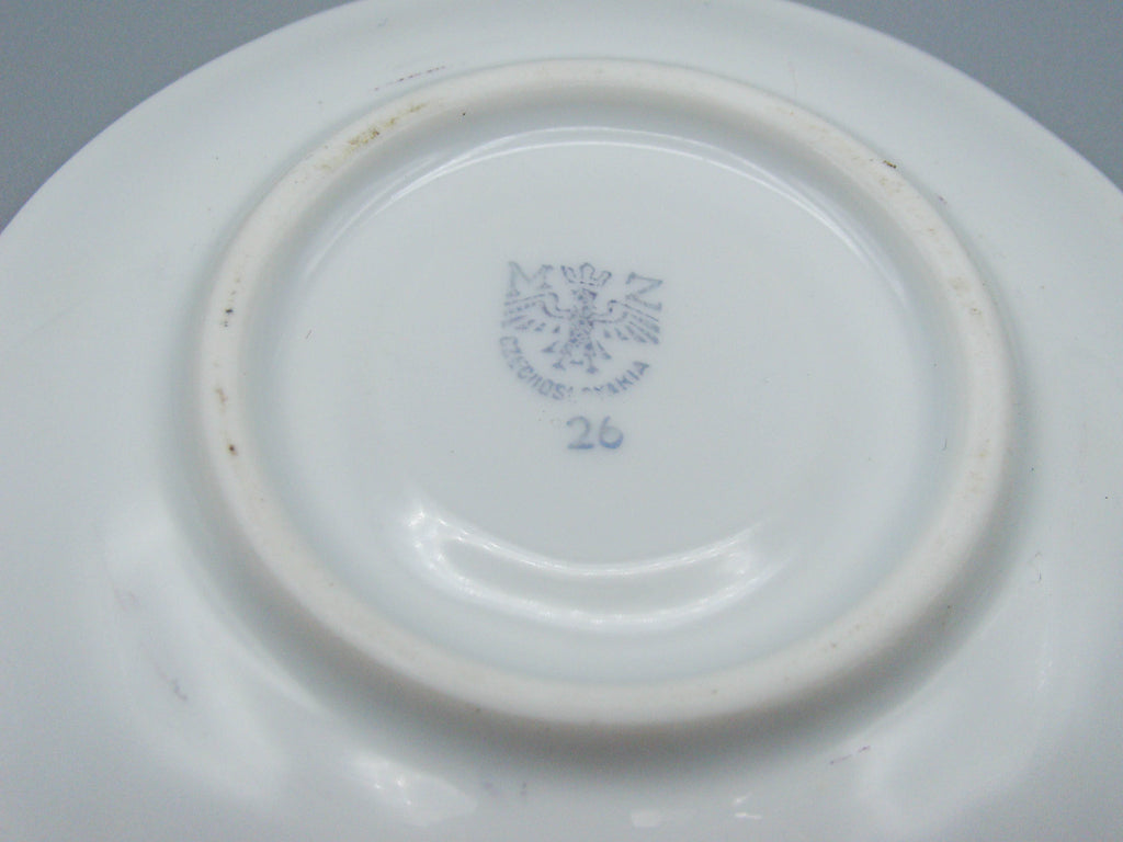 Vintage Antique Czech Republic Porcelain Tea Cup - Saucer and Cup Set - Kingdom of Antique Arts, Hantpainted Porcelain, Collecting Tea cups, Colllecting Coffee cups, Art Deco Porcelain