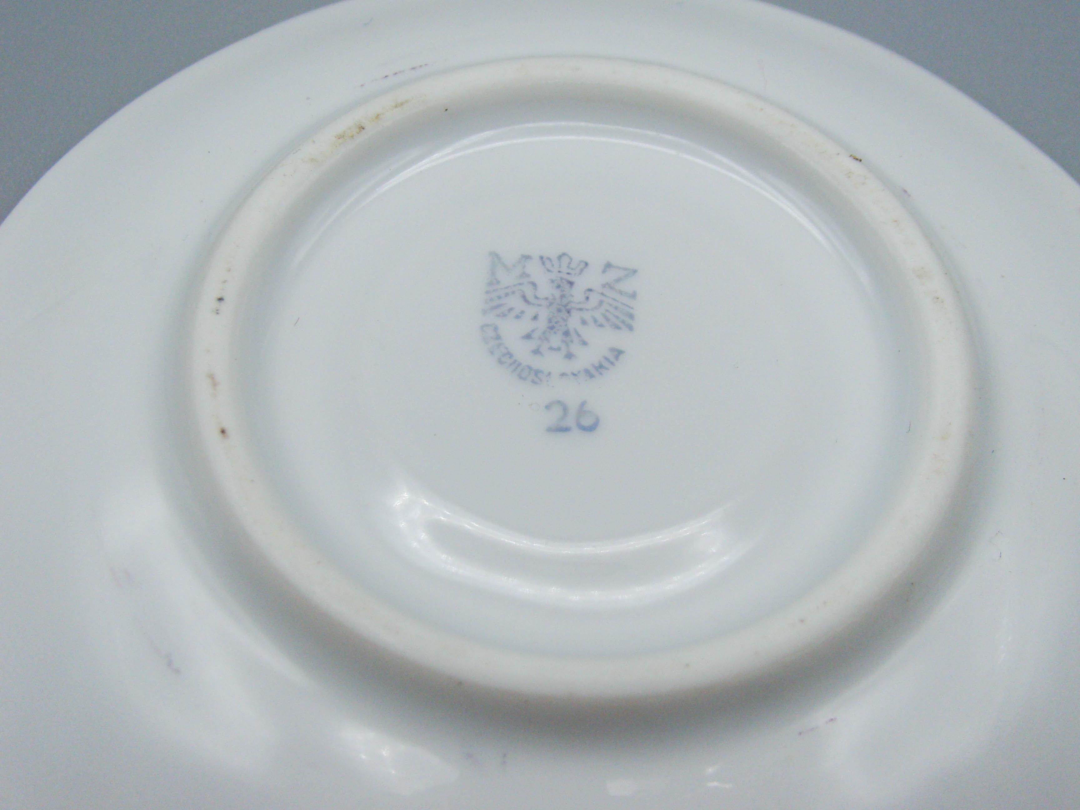 Vintage Antique Czech Republic Porcelain Tea Cup - Saucer and Cup Set - Kingdom of Antique Arts, Hantpainted Porcelain, Collecting Tea cups, Colllecting Coffee cups, Art Deco Porcelain