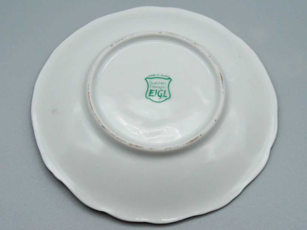 Vintage Antique Austrian EIGL Porcelain Tea Cup - Saucer and Cup Set - Kingdom of Antique Arts, Hantpainted Porcelain, Collecting Tea cups, Colllecting Coffee cups, Art Deco Porcelain