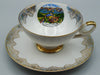 Vintage Antique Germany Heutschenreuther Porcelain Tea Cup - Saucer and Cup Set - Kingdom of Antique Arts, Heutschenreuther Porcelain, German Porcelain, Hantpainted Porcelain, Collecting Tea cups, Colllecting Coffee cups, Art Deco Porcelain